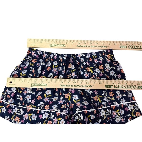 Victorias Secret Pajama Shorts Set Womens S Blue Floral Cotton Blend Used - Picture 10 of 16